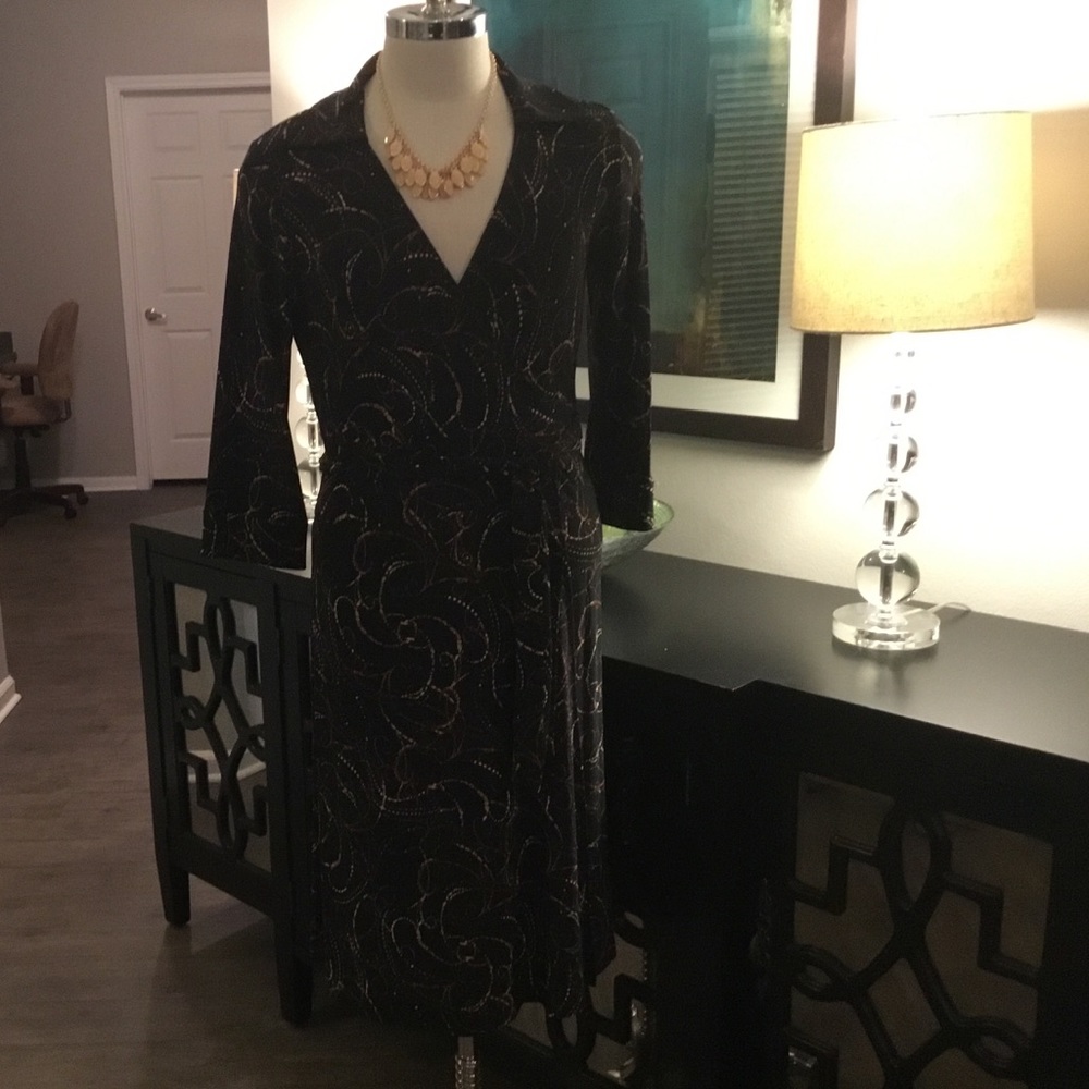Jones New York Printed Wrap Dress